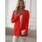 Elegant Oversized Long Sleeve Cardigan for Women - Solid Color, Medium Stretch, with Pockets, Fall/Winter Fashion, Plus Size, Pink
