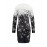 Women's Elegant Winter Dress with Snowflake Pattern - Slim-Fit Curve-Hiding Long Sleeve Party & Commuting Dress, Round Neck Machine Washable Christmas Attire for, Weddings, New Year's Events (Autumn/Winter)