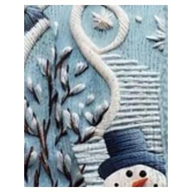 Plus Size Women's XL to 6XL Elegant Cardigan Sweater - Winter Snowman & Snow House Button-Front Closure, Lightweight Warm Long Sleeve Round Neck Coat, Casual Fall Winter Outfits Christmas New Year Gift