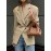 Women's Elegant Solid Color H-Line Suit Blazer - Button Front Lapel Jacket, Machine Washable Winter Winter Professional Attire for, Business Meetings & Formal Events (No  Required)