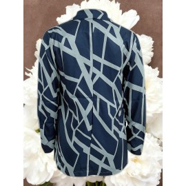 Women's Lightweight Blazer Suit Jacket - Short Office Blazer with Open Front & Single-Breasted, Loose Fit Long Sleeve Coat for Professional Work Attire, Blazer Suit (Machine Washable, All-Season) - OL Suit Essential for Spring/Fall